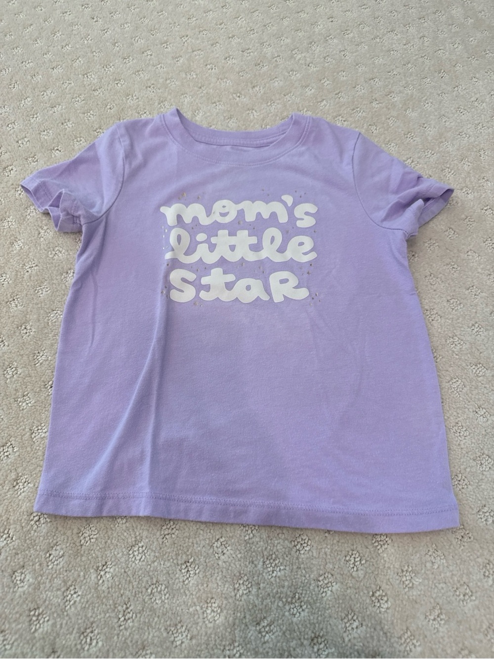 Cat & Jack Girls Purple “Mom’s Little Star” Graphic T-Shirt Size 4T